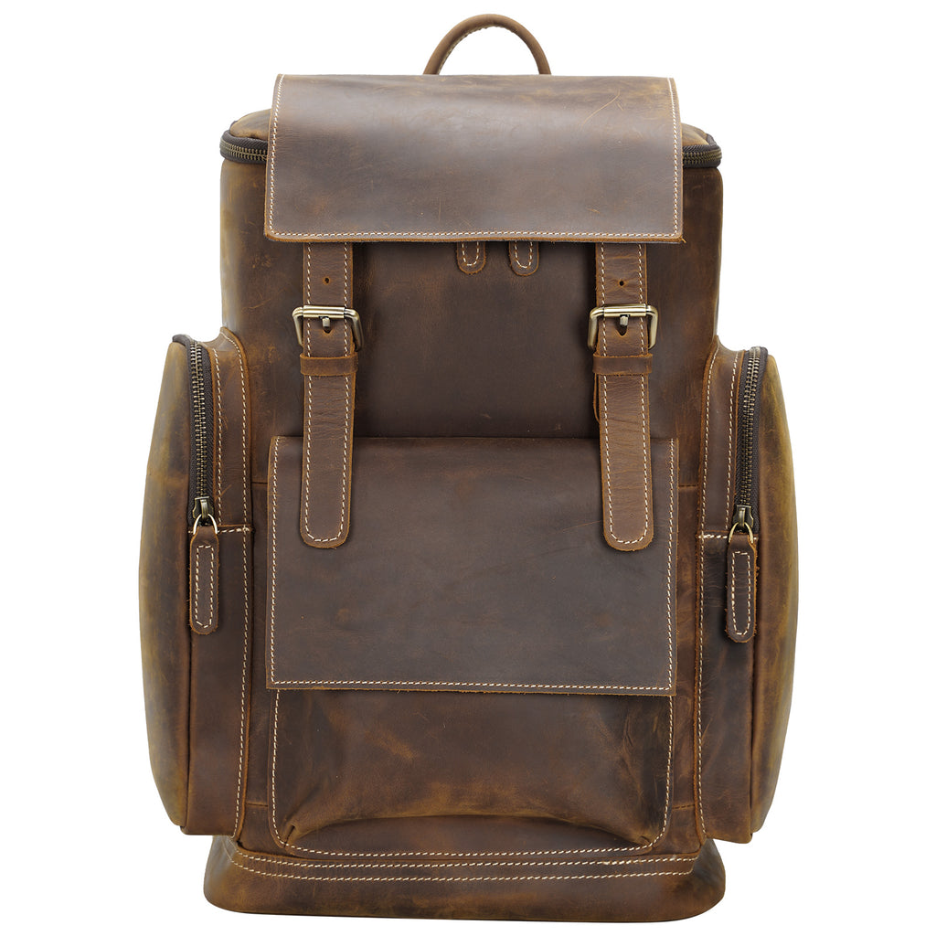 denali leather backpack Leather Backpack for Men for 15.6