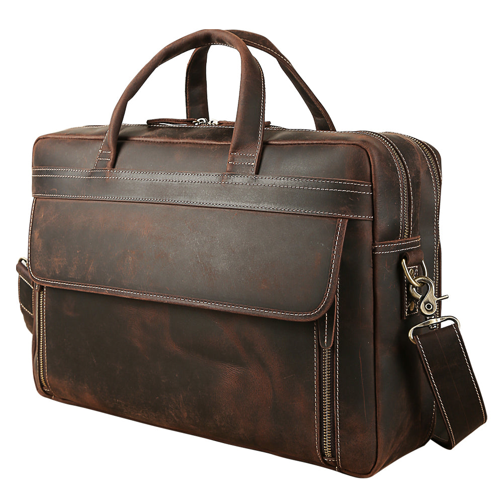 Laptop Bags Leather Briefcase For 17 Inch Laptop Leather Briefcase