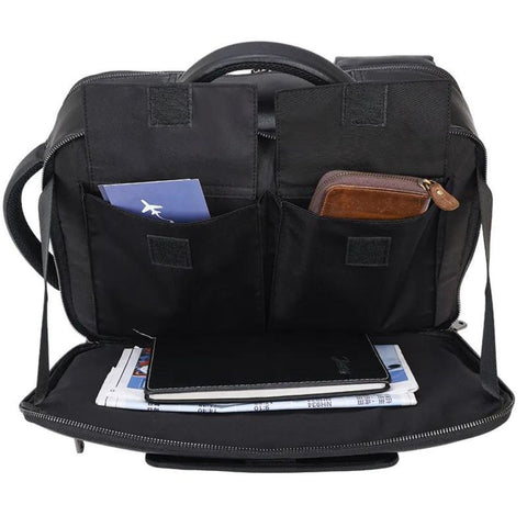 Convertible Briefcase Crossbody Sling Backpack for Men