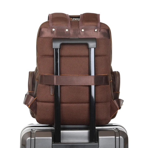 Vintage Full Grain Genuine Leather Laptop Backpack - 15.6 inches lapto - Denali Leather Goods Vintage Full Grain Genuine Leather Laptop Backpack - 15.6 inches lapto - Denali Leather Goods
