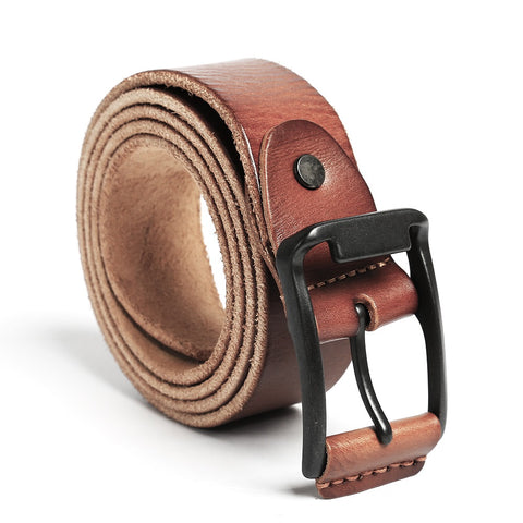 Cattle Head Decor Geometric Buckle Belt, 90 Coffee Brown PU Leather Polyurethane