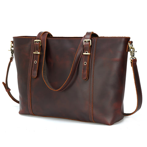 Gianna Top-Grain Leather Tote for Women