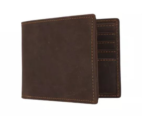 The Long Wallet - Large Top Grain Brown Leather Wallet, Dark Brown