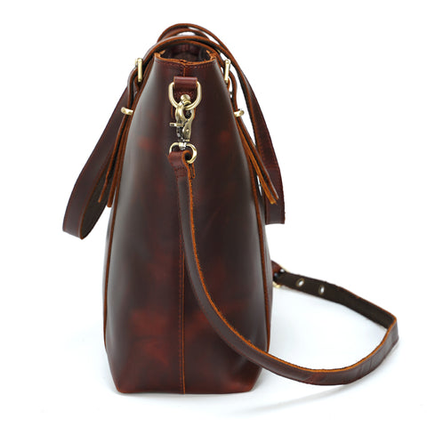 Gianna Top-Grain Leather Tote for Women