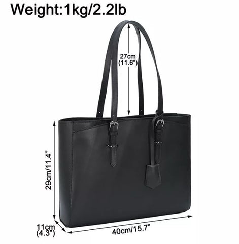 Classic Top-Grain Leather Tote for Women